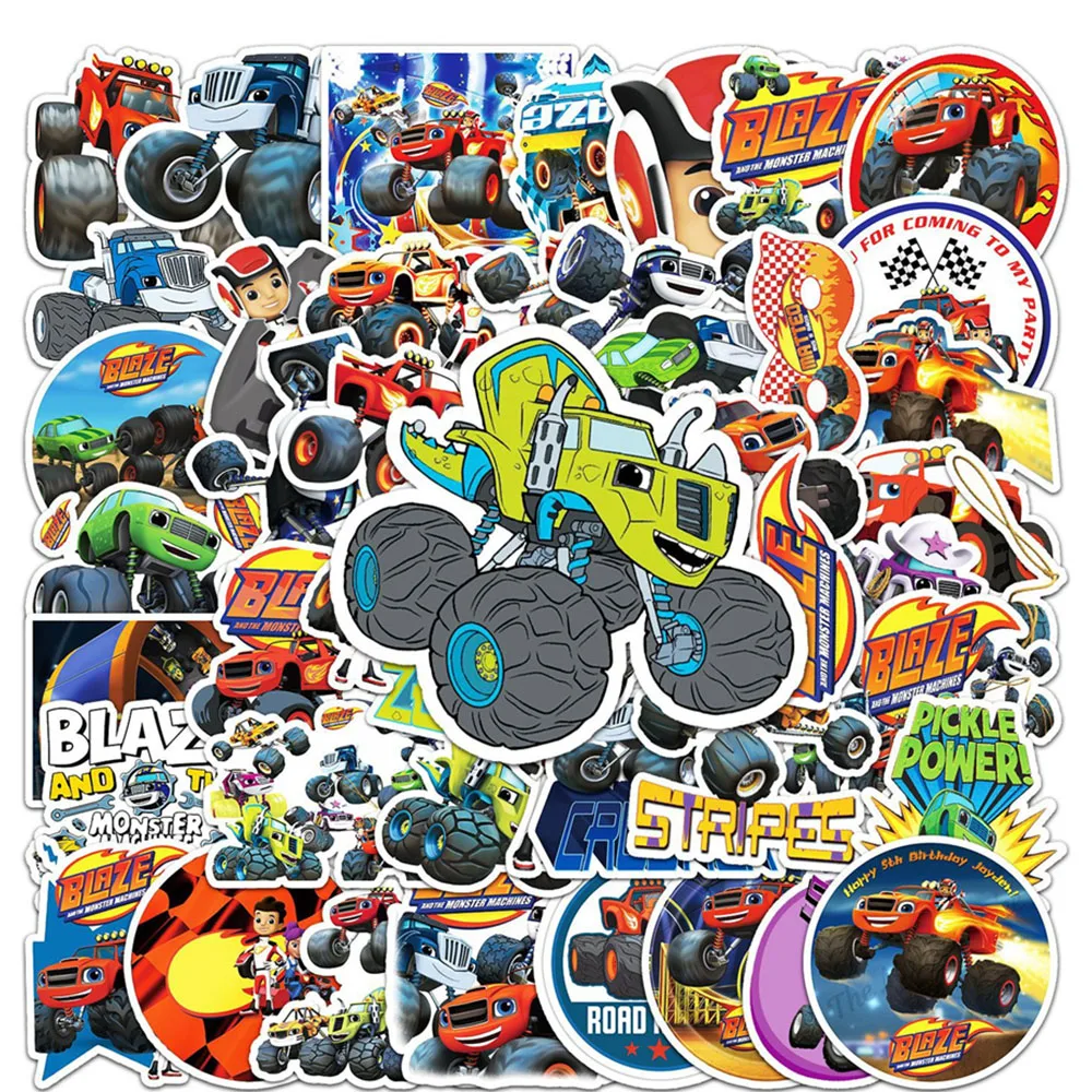 

10/30/50PCS New DIY Off-Road Vehicle Cartoon Personality Creative Suitcase Table Chair Decoration Waterproof Sticker Wholesale