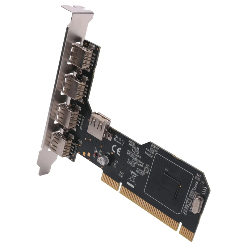 

Плата расширения PCI-USB2.0 для настольного компьютера PCI-5 USB2.0 480Mbp хаб карта расширения чипа NEC