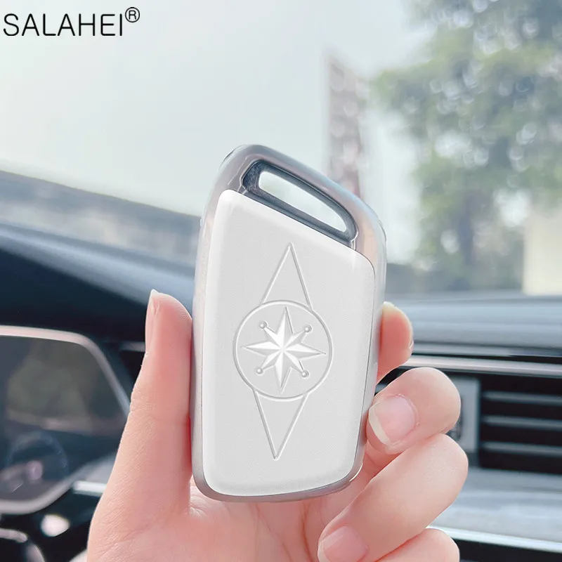 

Car Keychain TPU Key Case Cover Anti-lost Number Plate For Baojun E200 E300 RS3 RS5 RS6 RS7 RC5 RC6 RM5 RMC 730 630 Accessories