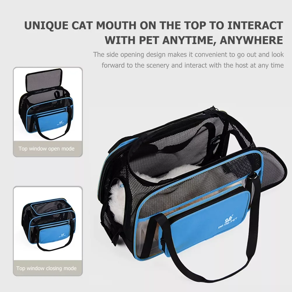 

Mesh Breathable Portable Travel Shoulder Kitten Puppy Carrying Transport Bag Foldable Outdoor Pet Cat Dog Carrier Handbag