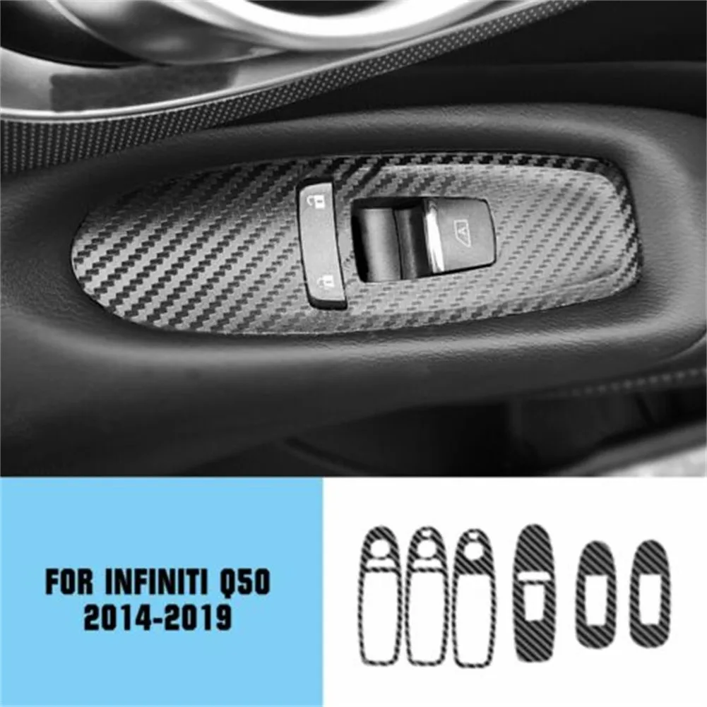 Декоративные наклейки из углеродного волокна для Infiniti Q50 2014-2019 комплект