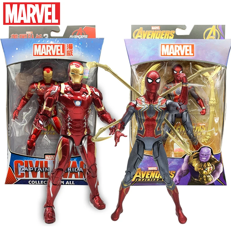 

Marvel Original ZD Spiderman Iron Man Action Figures The Avengers Legends Figures Captain America Black Panther Model Toys Gifts