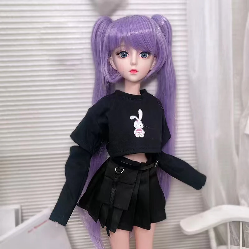 60CM BJD Doll 1/3 Ball Jointed Girl Doll Full Set With Fashion Clothes Casual Shoes Replaceable Wig Diy Toys For Girl Gift