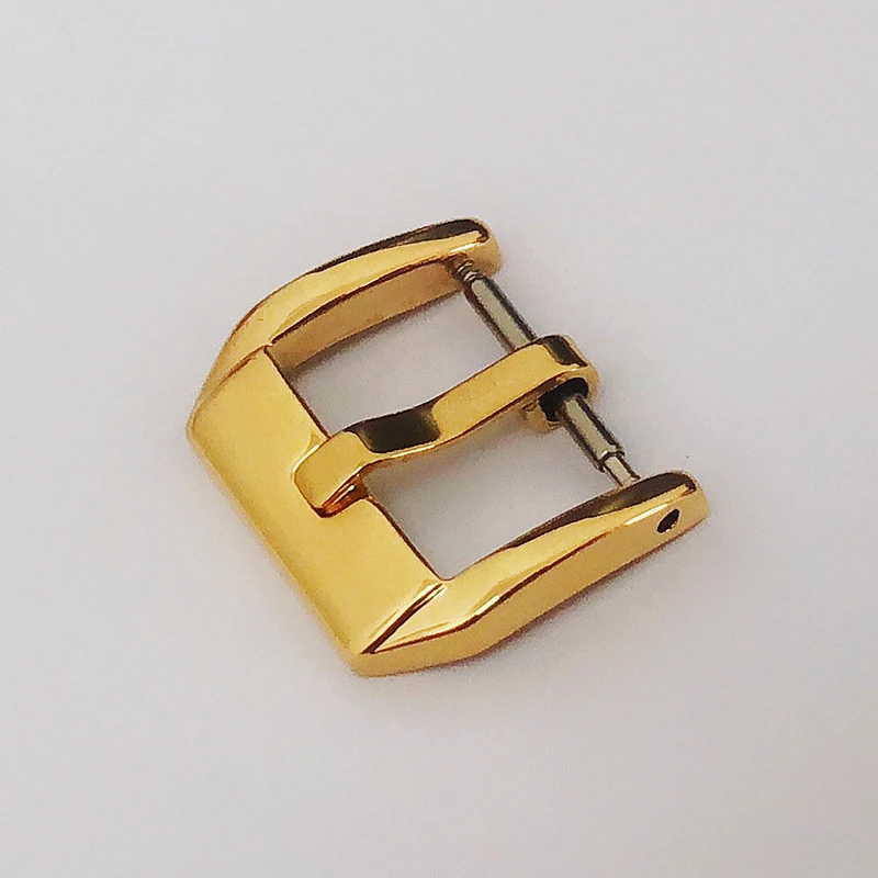 Strap Pin Buckle Stainless Steel Buckle Watch Accessories Rose Gold Black  Strap Buckle 14mm