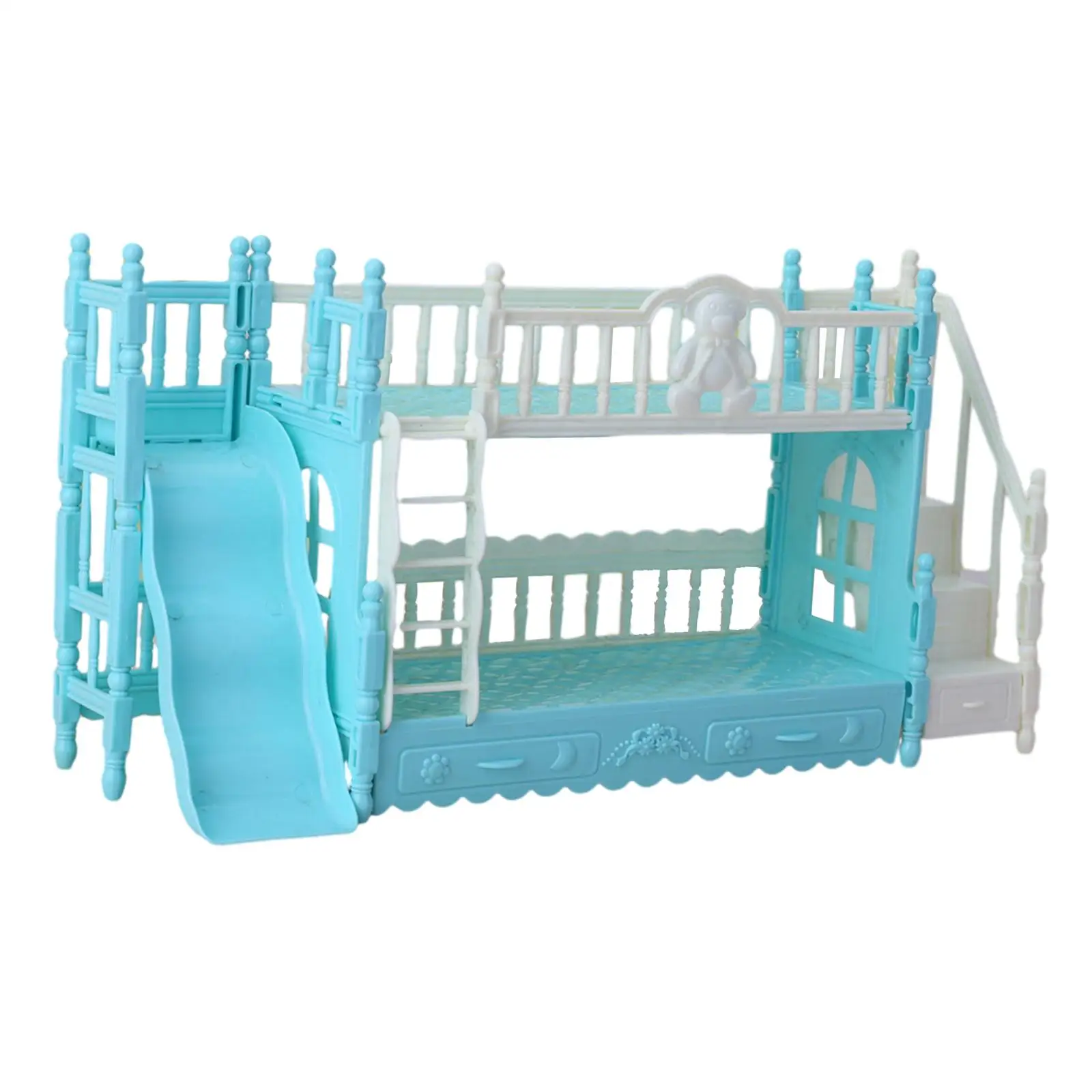 

Игрушка для кукольного домика, двухъярусная кровать, детали для кукол с микро-пейзажем, BJD