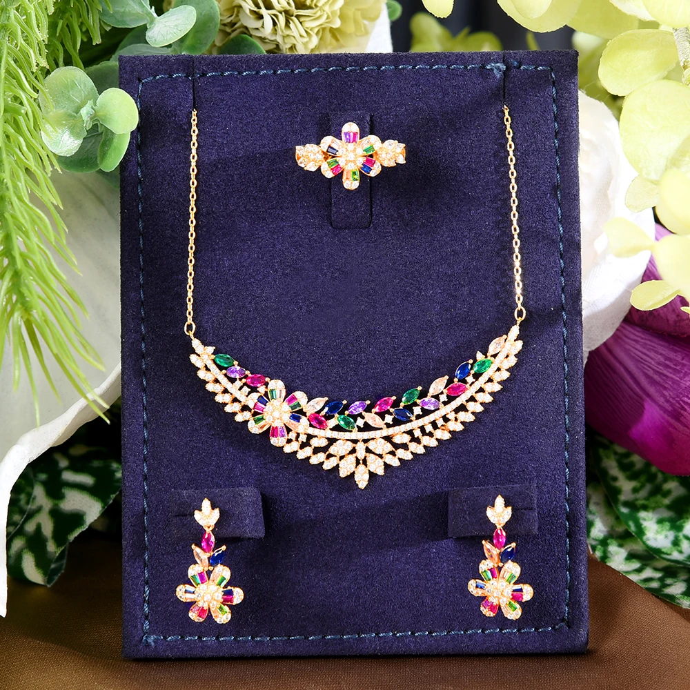 Женская цепочка Siscathy, роскошное ожерелье, серьги, кольцо, аксессуар для свадьбы, банкета, вечеривечерние