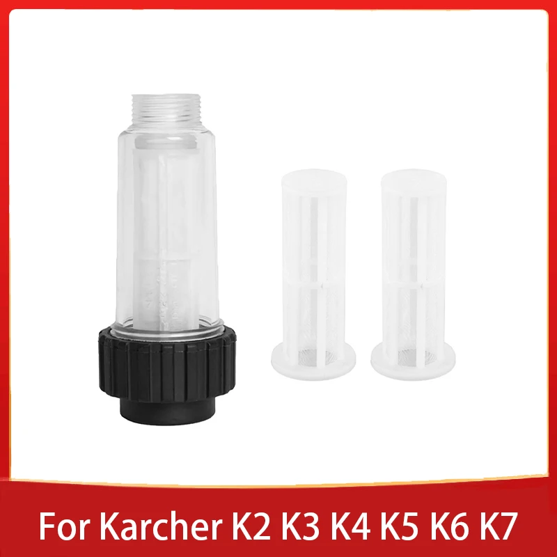 

High Pressure Washer Water Filter For Karcher K2 K3 K4 K5 K6 K7 G 3/4'' Water Filters With 2 Filter Cores For Lavor For Nilfisk