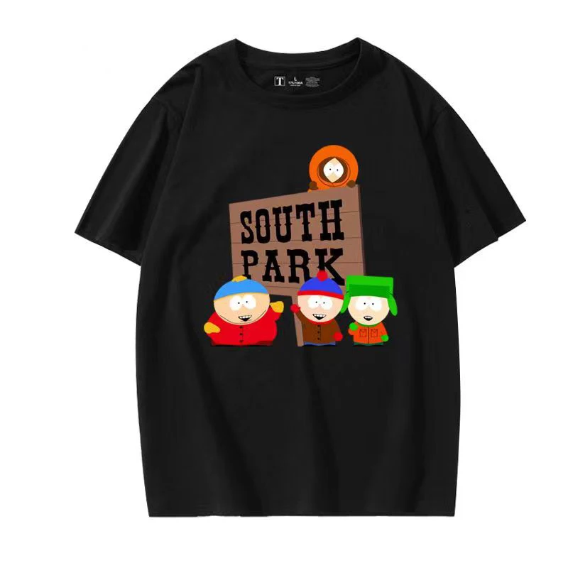 

S-South Park T Shirt Oversized 3XL Casual Fashion Streetwear Men Women High Quality Harajuku T-shirts