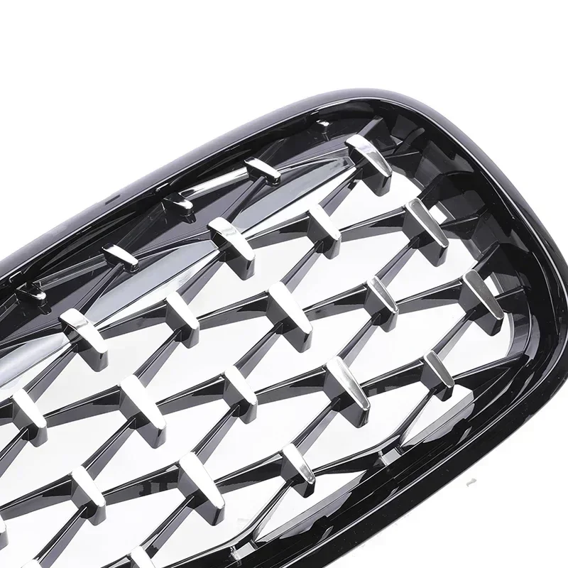 Фото BMW X5 X6 гоночная решетка радиатора xDrive E70 E71 2007-2013 передняя решетка почек карбоновая M цветная решетка для 35d 30i 50i аксессуары №4