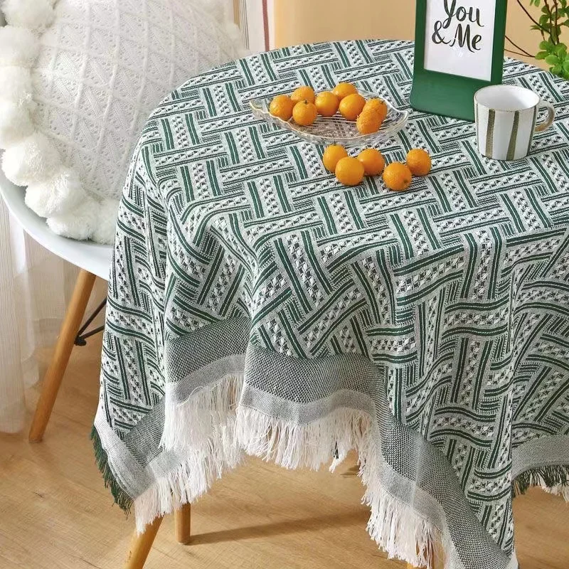 

Small square tablecloth, thick and thickened rectangular dining table mat, bedside table cover YUDAN356