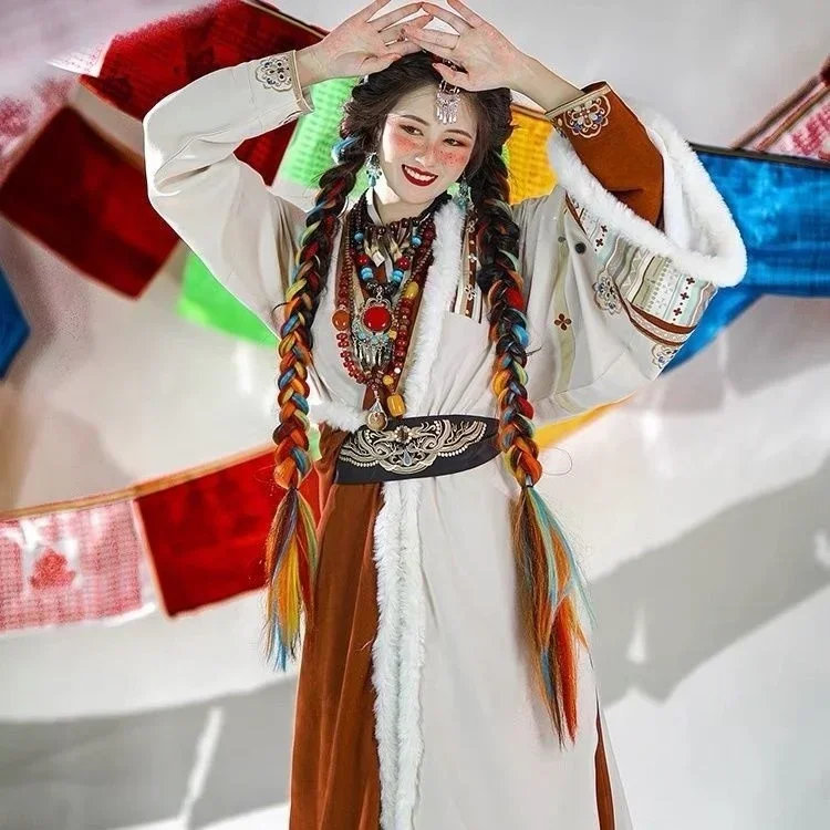 Новые улучшения [Dawa Zhuoma] Хань элемент Тибетский Стиль рукав летательного