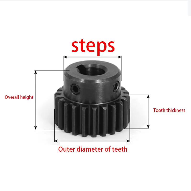 1 шт. зубчатая шестерня из углеродистой стали 1M30T-35T модуль размер отверстия