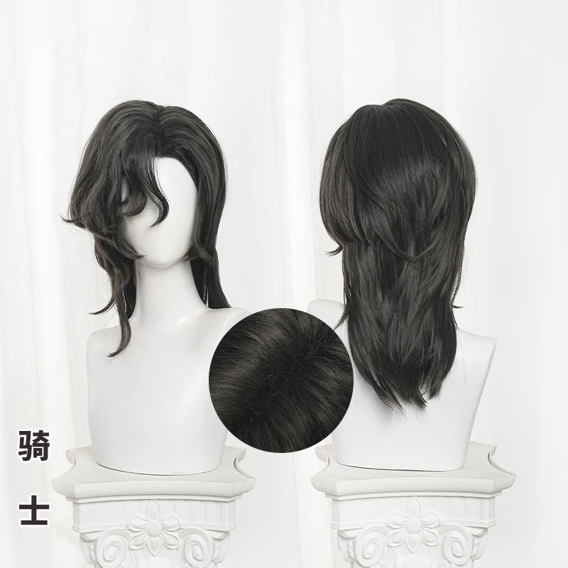 Игры Identity V New Survivor Knight Косплей Парик Ричард Стерлинга Волосы Темно-серый 38 см На