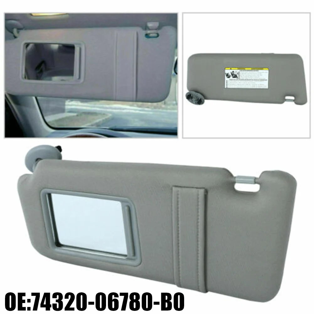 

Left Driver Side Sun Visor Without Sunroof Gray Clip For Toyota Hybrid 2007-2011 Sunvisor Replacement