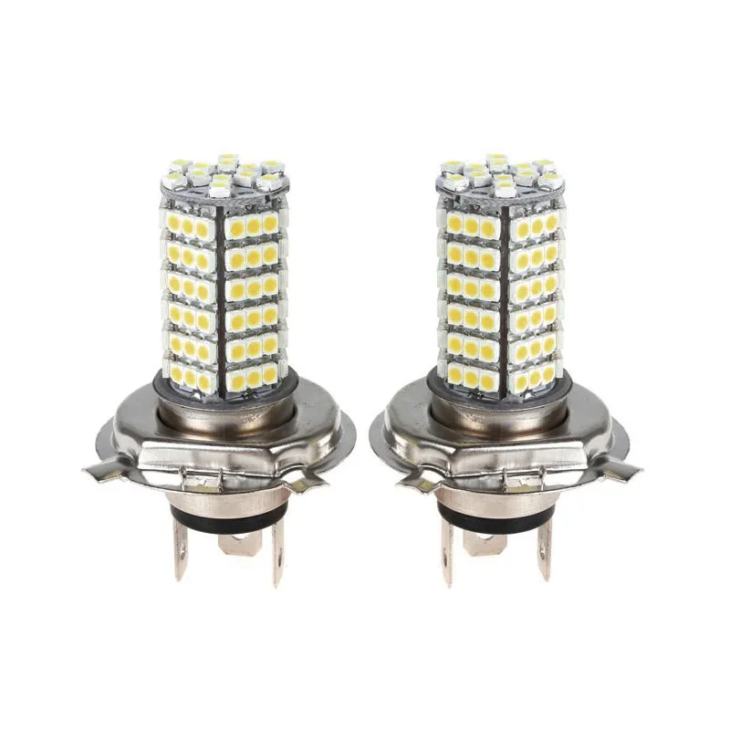 

2X Car H4 120 LED 3528 SMD Xenon White Fog Headlight Head Bulb Light Lamp 12V