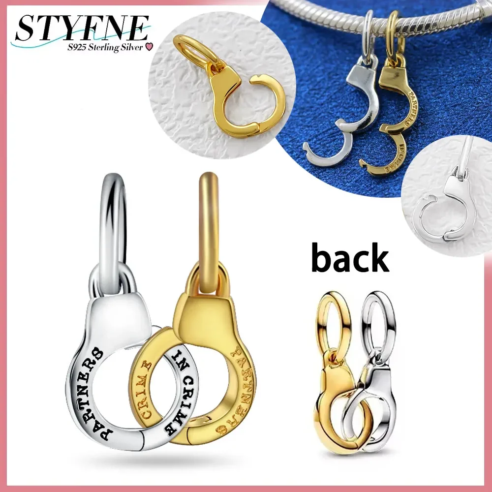 Новый стиль открытые и съемные наручники Очаровательные золотые серебряные