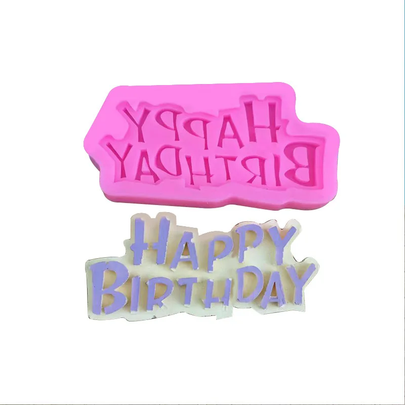 

Happy Birthday Chocolate Decorated Double Sugar Cake DIY Baking Mold
