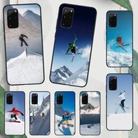 skiing snow snowboard skis phone case for samsung galaxy a s note 10 12 20 32 40 50 51 52 70 71 72 21 fe s ultra plus