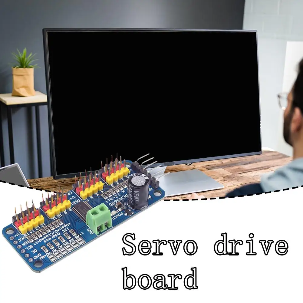 16-канальный 12-битный ШИМ/серводрайвер-интерфейс I2C PCA9685 модуль для модуля Raspberry Pi