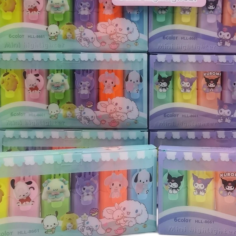 

Ручка Sanrioed цветная с мультяшным котиком Kuromi Cinnamoroll, 12 шт.
