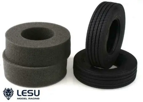

UK Stock LESU 1/14 1Pair Rubber Tires C Remote Control Car Truck TAMIYA Parts TH02597-SMT2