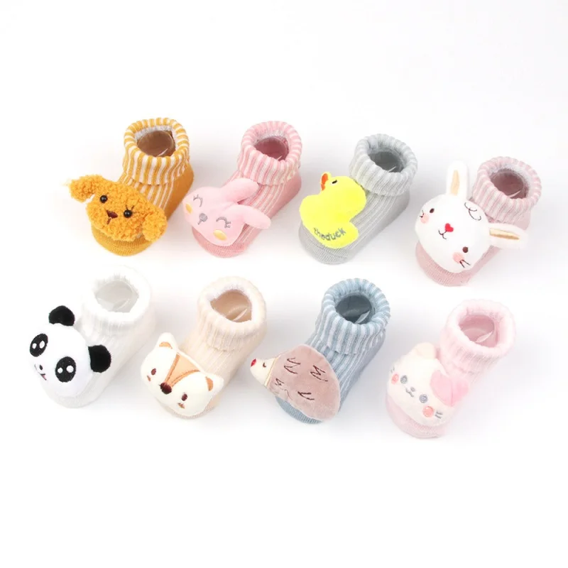 

Baby Socks 0-6-12 Months Newborn Male and Female Baby Cotton Socks Three-Dimensional Cute Cartoon Children's Socks