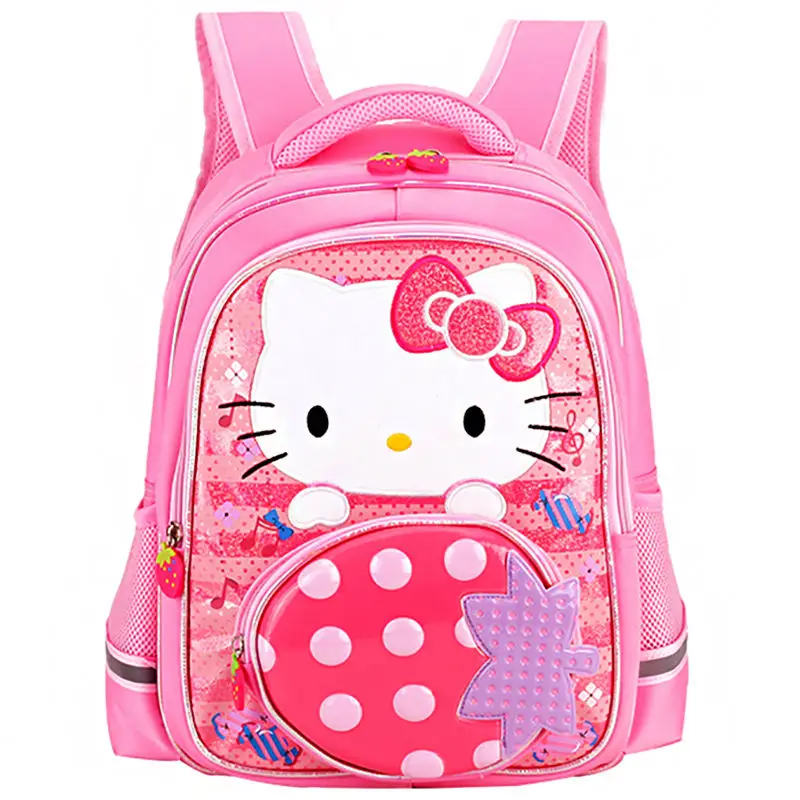 

Preschool Hello Kitty Schoolbag Girls Primary School Students Grade 1-3 Princess Children Backpack Waterproof 3 Layers