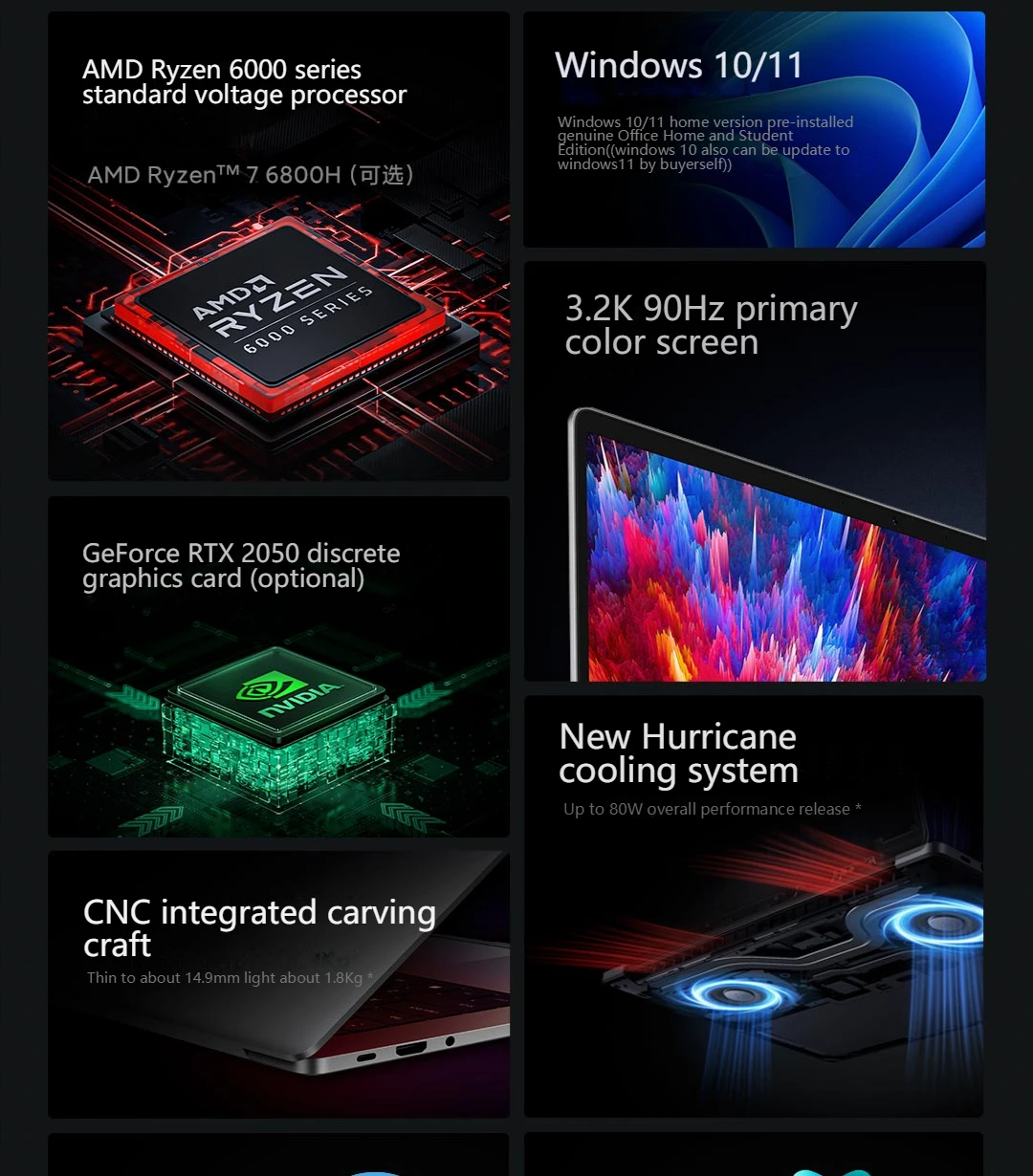 Новый ноутбук Xiaomi RedmiBook Pro 15 2022 Ryzen R5 6600H/R7 6800H 16 ГБ + 512 RTX 2050 / AMD Radeon 680M/660M Graphics 3 2 K |
