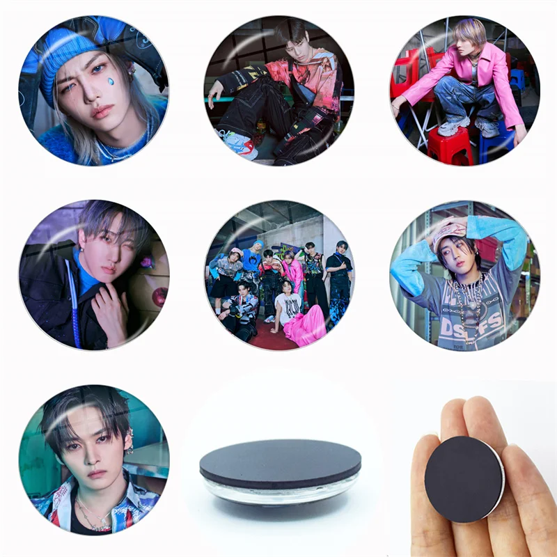 Jujustu Kaisen аниме Смешной розовый лук Gojo Satoru Choso Geto 30 мм стеклянный магнит для