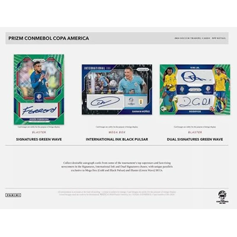 Фото Голографические карты Copa America 2024, коллекция Panini Prizm Blaster, карты Rookie, новое поступление №4