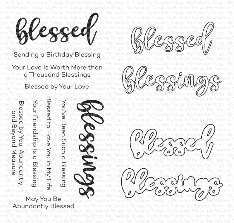 

Blessings Clear Stamps Cutting Dies Scrapbooking for April 2023 New Paper Making Embossing Frames Card Set