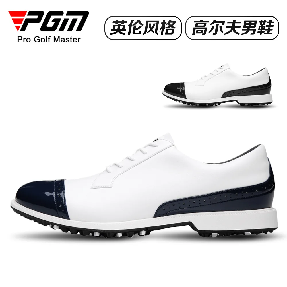 PGM Golf Men Shoes Anti-Slip Spikes Waterproof Sports Men's Shoes