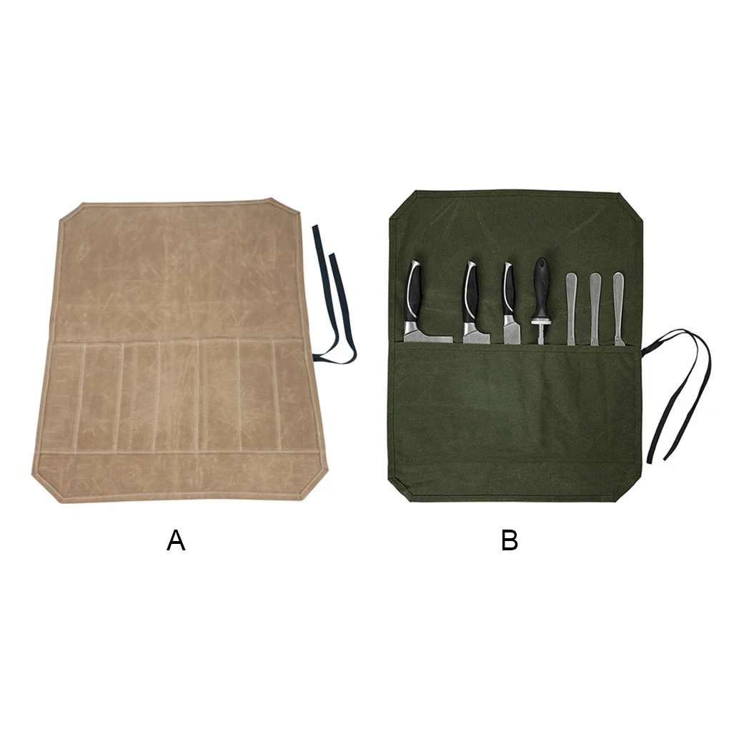 

Складной чехол для столовых приборов, портативный профессиональный многоразовый моющийся защитный складной держатель для хранения кулина...