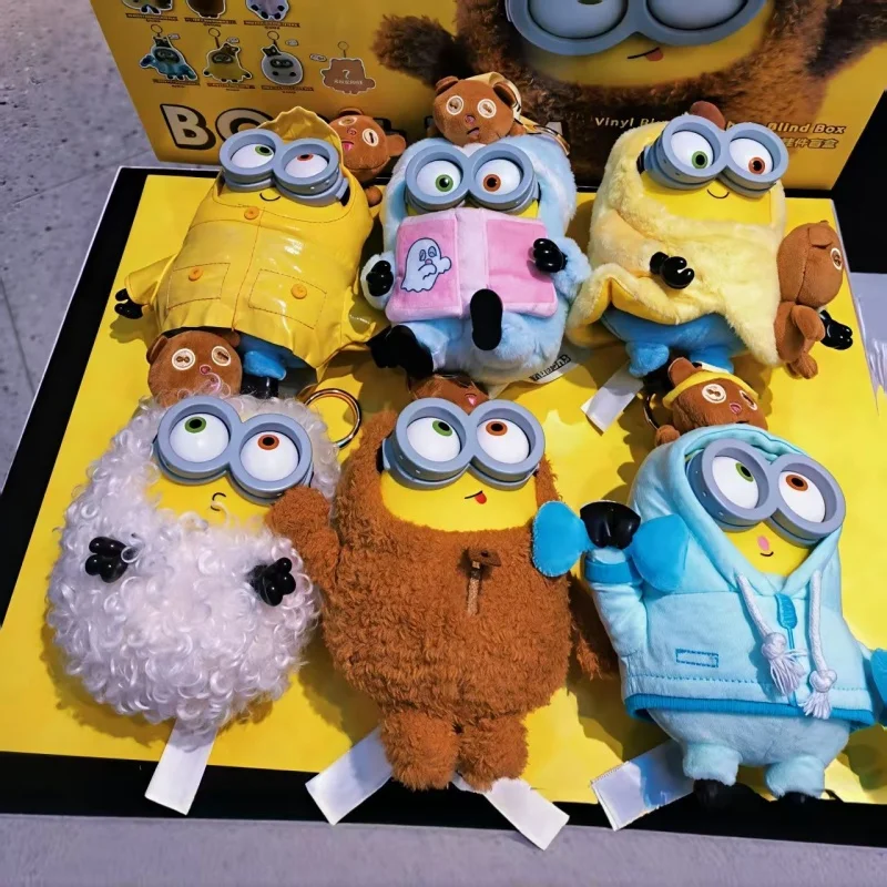 Фото 52TOYS Bob Tim Minions: Серия «Лучше вместе» — Милые аниме-фигурки из мультфильмов, плюшевые модели, подарочная коробка, модные игрушки для коллекции и подарков №3