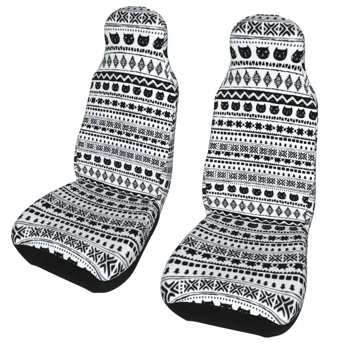 

Ethnic Pattern Bohemian Style Kitten Universal Car Seat Cover Off-Road Suitable For All Kinds Models Car Seat Covers Car Styling