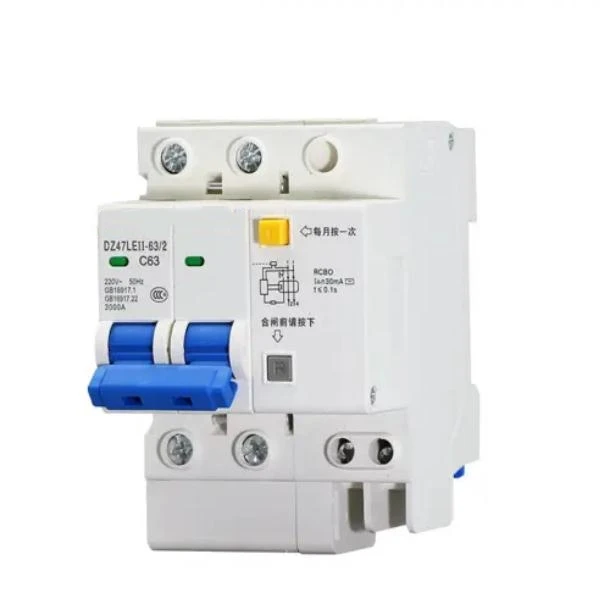 

DZ47LE-63 Household Air Switch Miniature Circuit Breaker 2P Switch With Leakage Protector Three-phase Main Gate