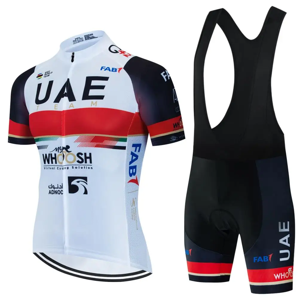 Cycling Mtb Men's Outfit Set Jersey UAE Clothes 2023 Summer Man Pro Team Bib Complete Pants Gel Bicycle Jerseys Clothing Shorts
