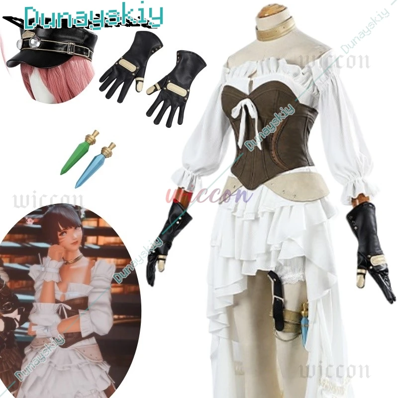 Neo-Ishgardian Healing Set Косплей Костюм Игра FF Ижгард Женский Платье FF14