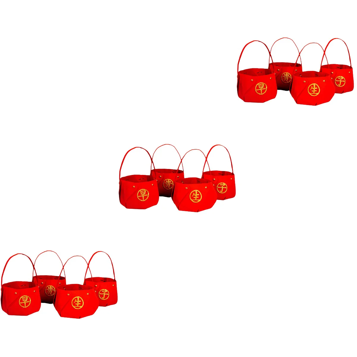 

12 Decorative Wedding Baskets Wedding Felt Baskets Wedding Bed