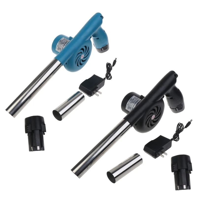 

BBQ Fan Portable Air Blower AC100-240V Adjustable Speed 5000R for Barbecue Picnic Camping 2 Rechargeable DropShipping