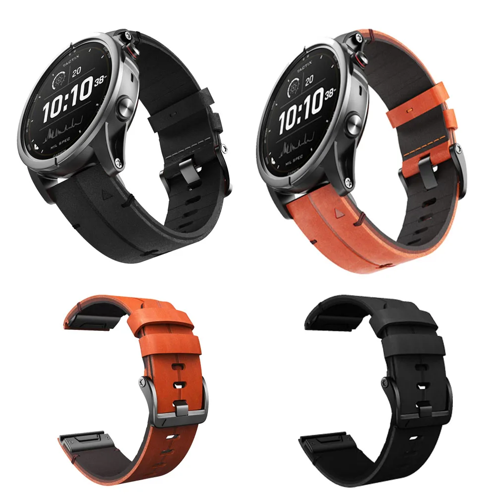 

Ремешок кожаный для наручных часов Garmin fenix7/Fenix 7X47 мм 51 мм