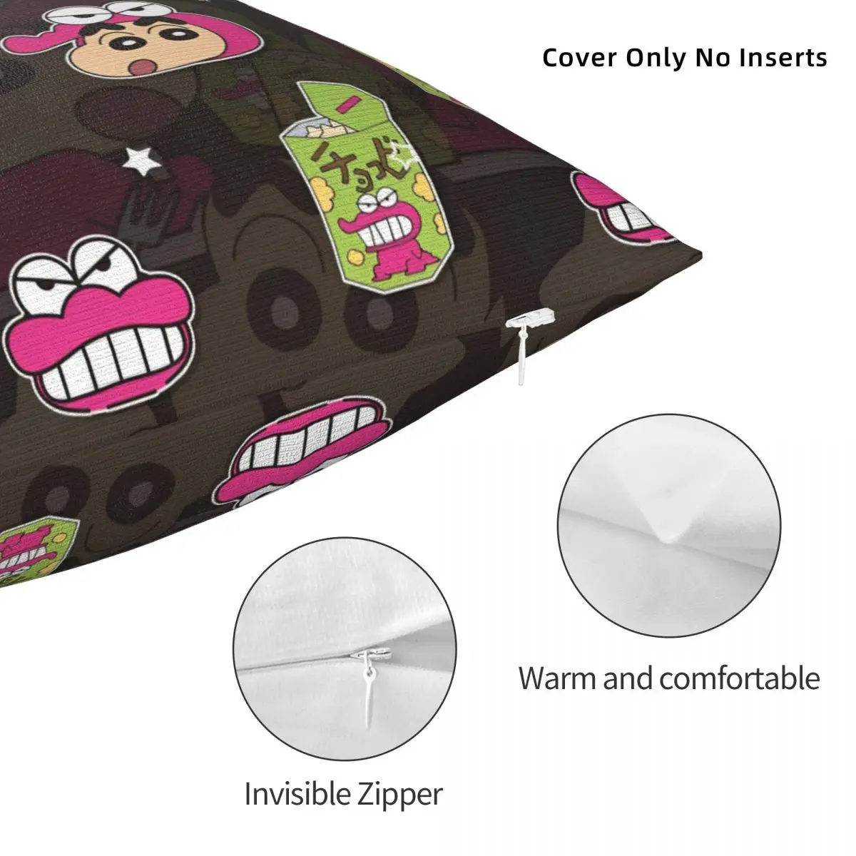 Симпатичная карандаш Shin-chan Chocobi печенье наволочка с рисунком чехол для подушки из