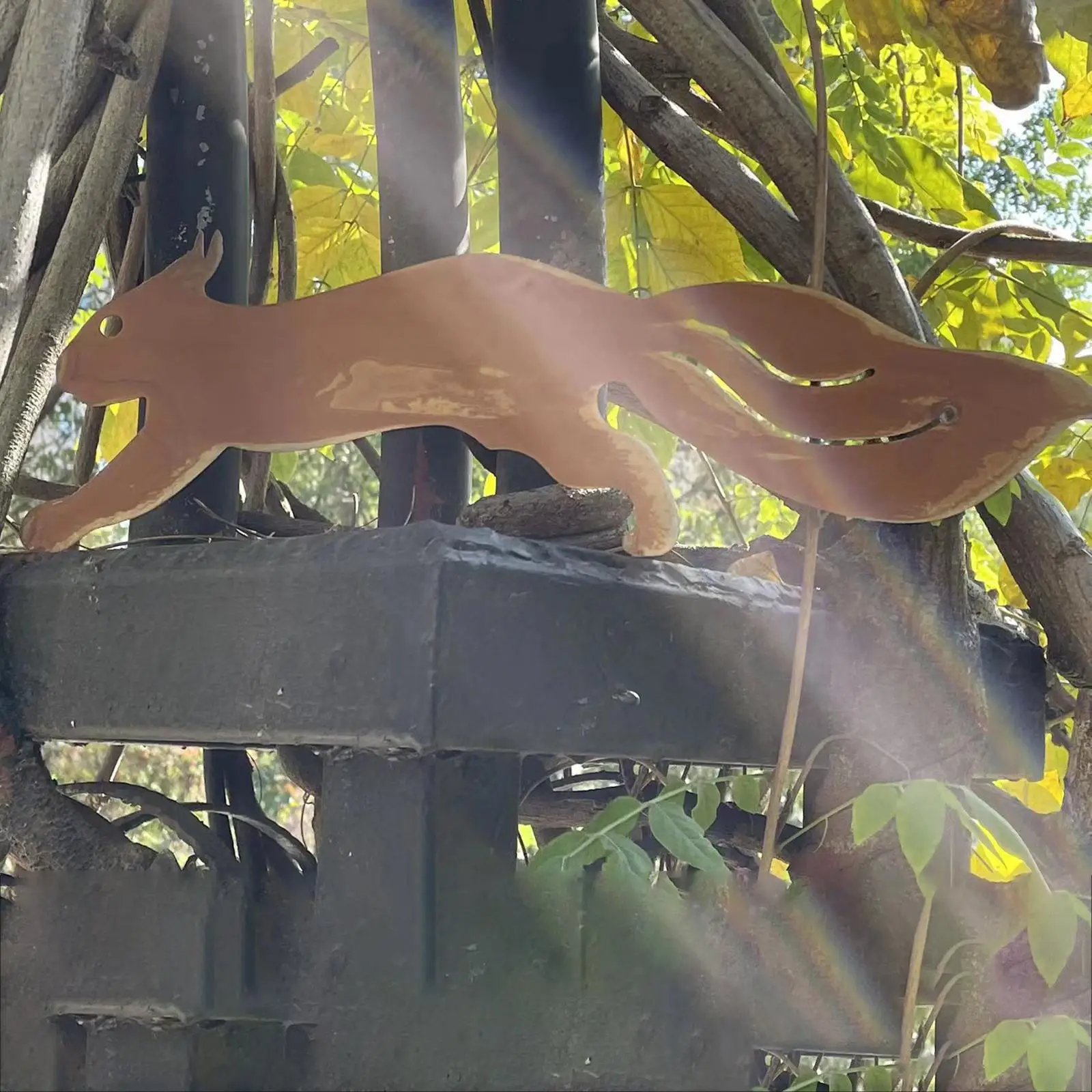

Squirrel Silhouette Garden Sculpture Animal Shape Decoration Decorative Figure
