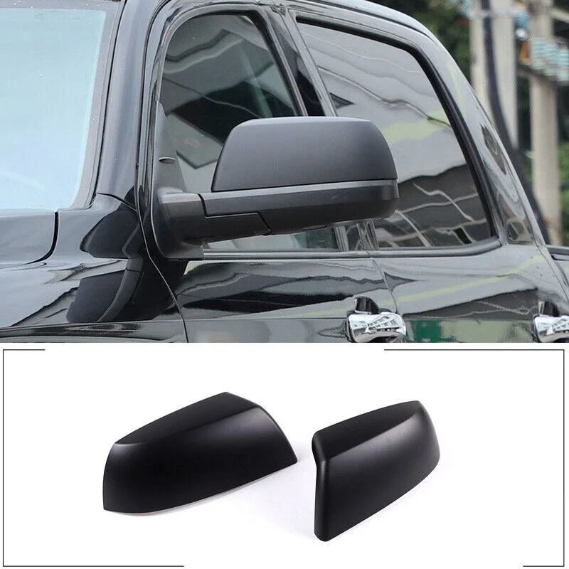 

Matte Black side Rearview mirror cover Trim Fit For Toyota Tundra / Sequoia ABS