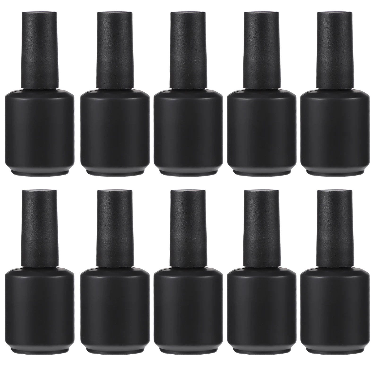 

10pcs 15ml Empty Nail Polish Bottle with Brush Glass Nail Varnish Bottles for Salon Lotion Liquid Cosmetic Sample Containers