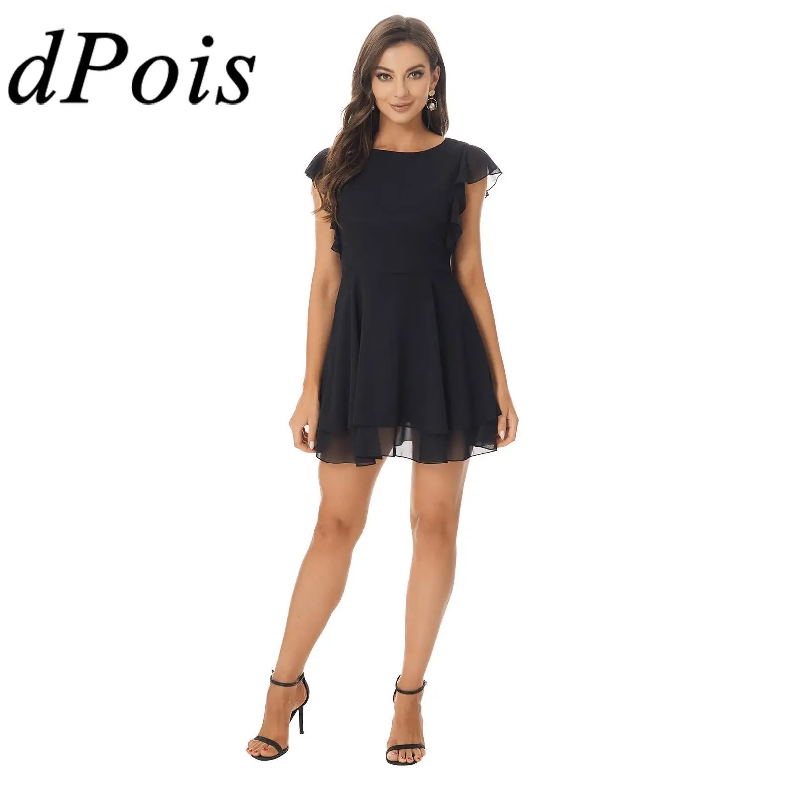 

2022 Womens Party Dresses Evening Prom Gown Chiffon Sleeveless A-Line Dress for Woman Bridesmaid Cocktail Vestidos De Fiesta