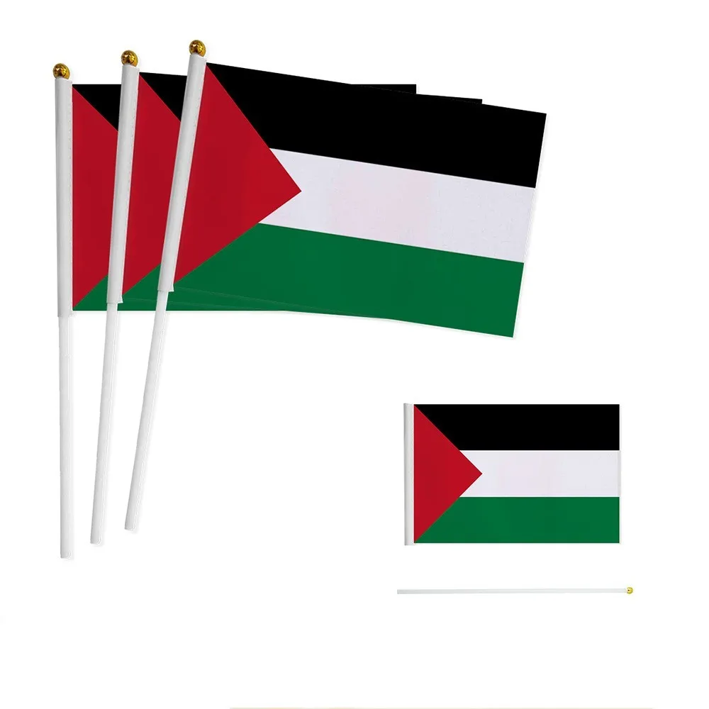 

Palestine Hand Flag Palestine National Flag Small Hand Held Waving Flag Indoor Outdoor Home Decoration 14x21cm/20x28cm/30x45cm