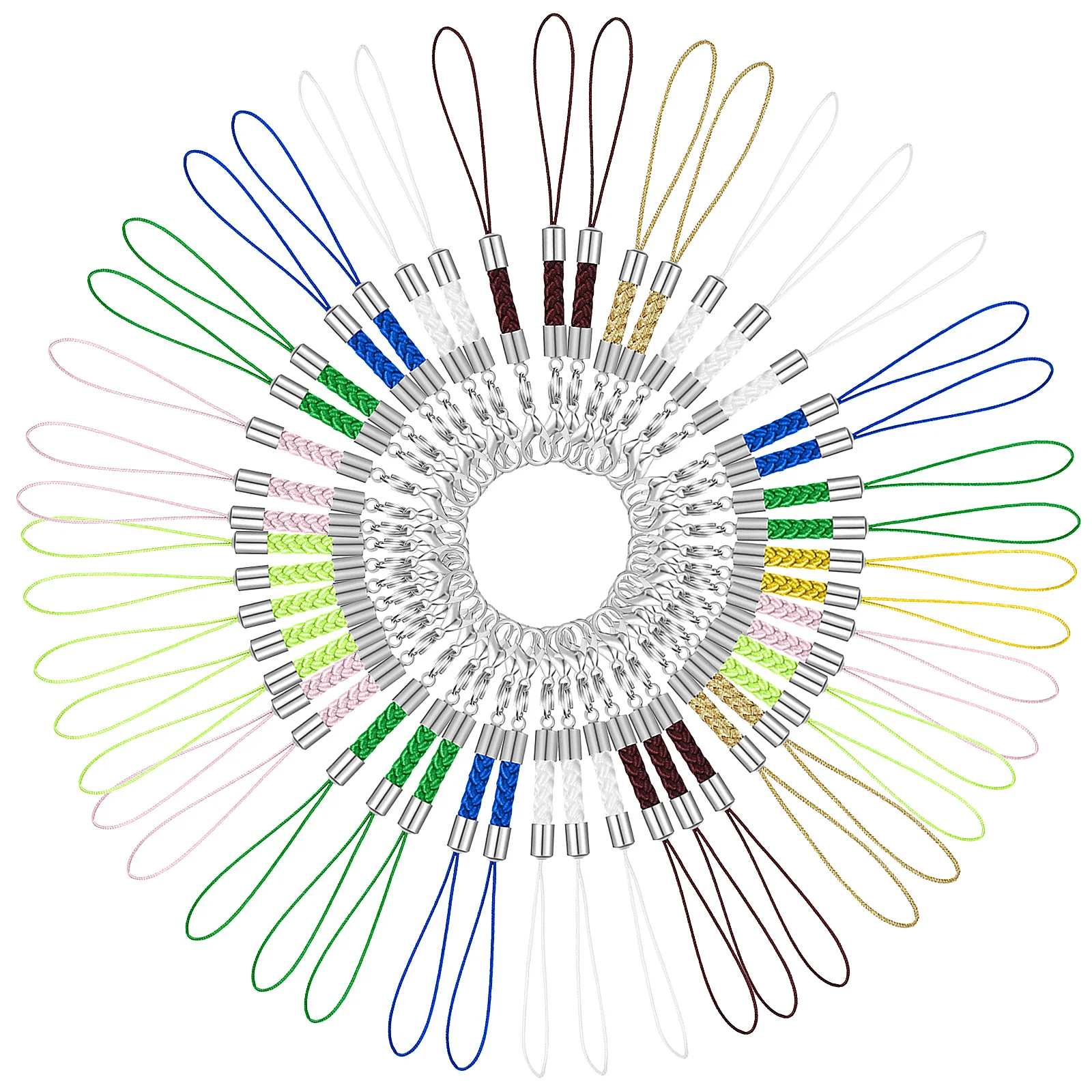 

90 Pcs Lanyard Straps Phone Hanging Ropes DIY Hanging Cords for Mobile Phones Key Fob