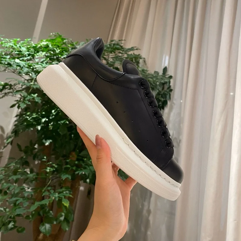 Высококачественные маленькие белые туфли мужская обувь толстая подошва внутри