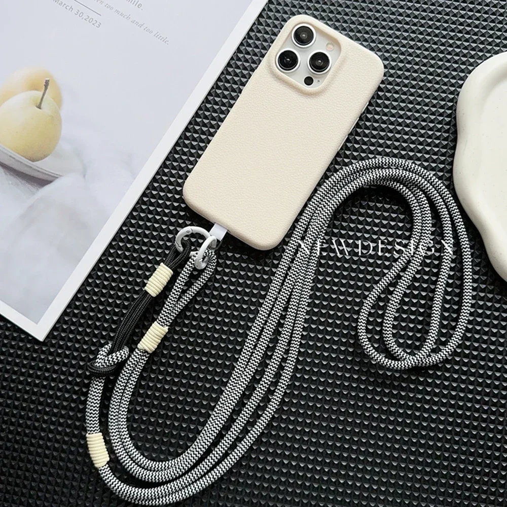 Роскошный кожаный чехол для телефона с цепочкой IPhone 16 11 13 12 14 15 Pro Max Plus мягкий